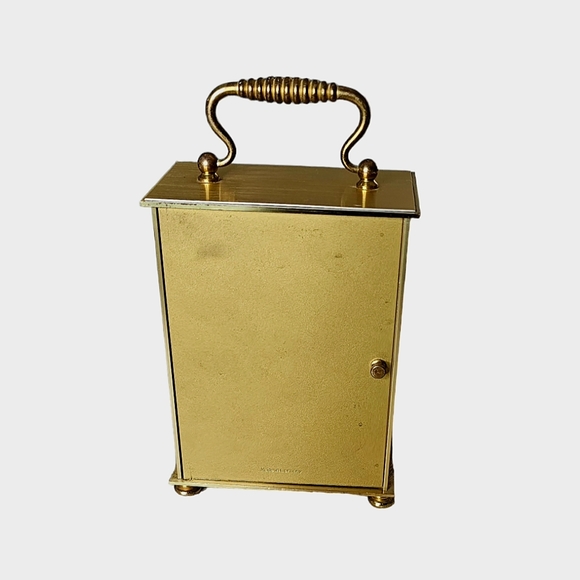 Vintage Bulova Quartz Brass Desk Carriage Clock Made in Germany - Picture 6 of 10